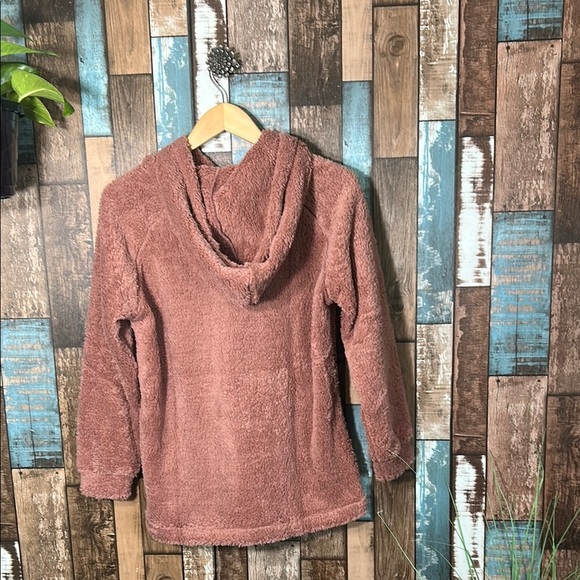 Cozy girls rose Pink Fleece hoodie - Picture 12 of 15